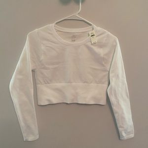 OFFLINE By Aerie Sidewalk Seamless Long Sleeve Cropped T-Shirt